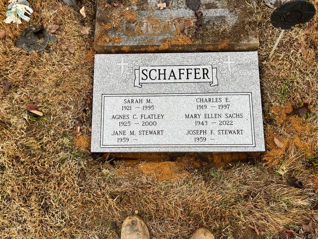 Flat & bevel marker made by Tri-State Monument Company